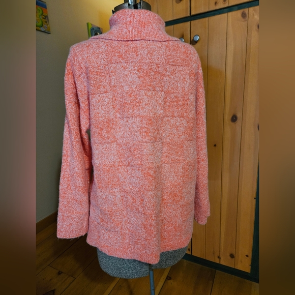 Bright pink/coral Zara sweater - Picture 3 of 7
